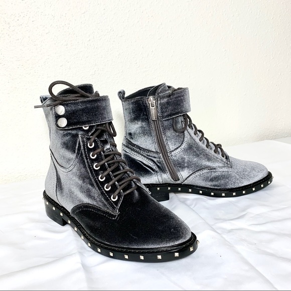 BRAND NEW Vince Camuto velvet combat boot - Picture 2 of 2
